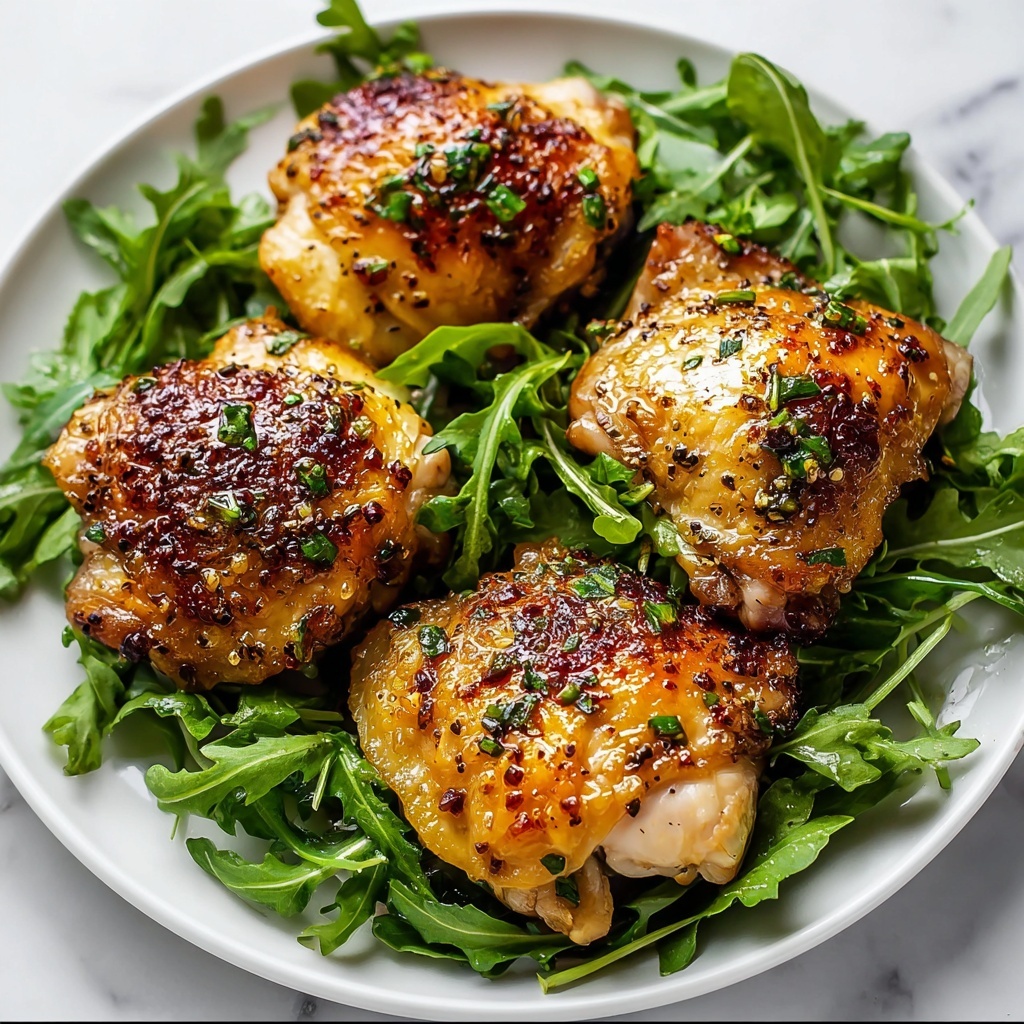Oven Baked Honey Mustard Chicken Thighs Recipe - Recipe Image