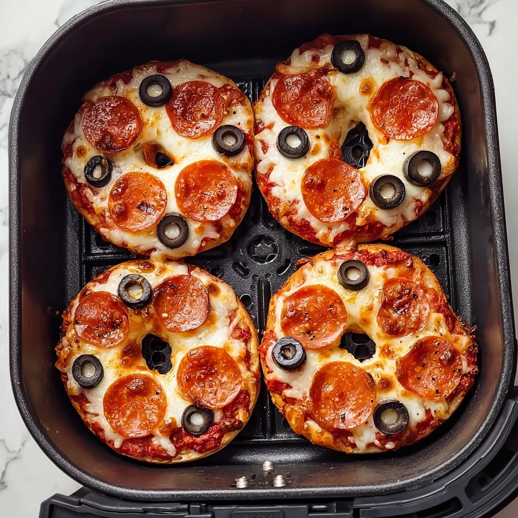 Air Fryer Pizza Bagels Recipe - Recipe Image