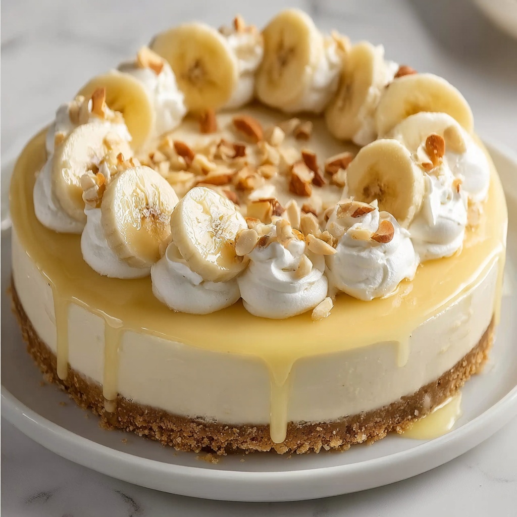 No Bake Banana Pudding Cheesecake Recipe - Recipe Image