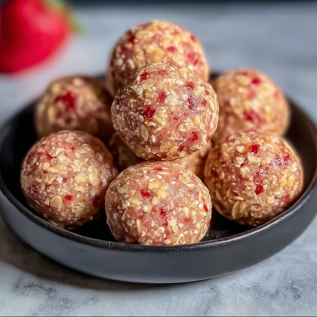 Strawberry and Banana Oat Balls Recipe - Recipe Image