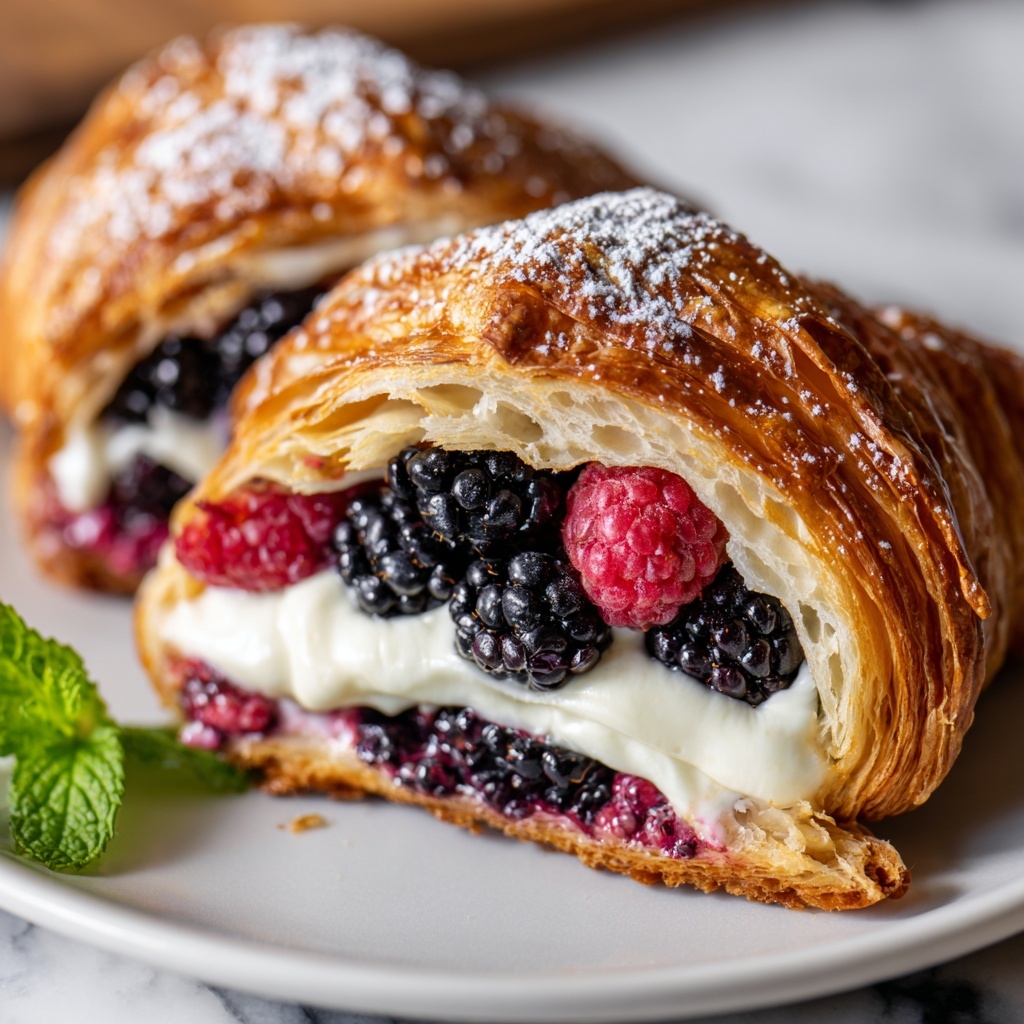 Berries and Cream Croissants Recipe - Recipe Image