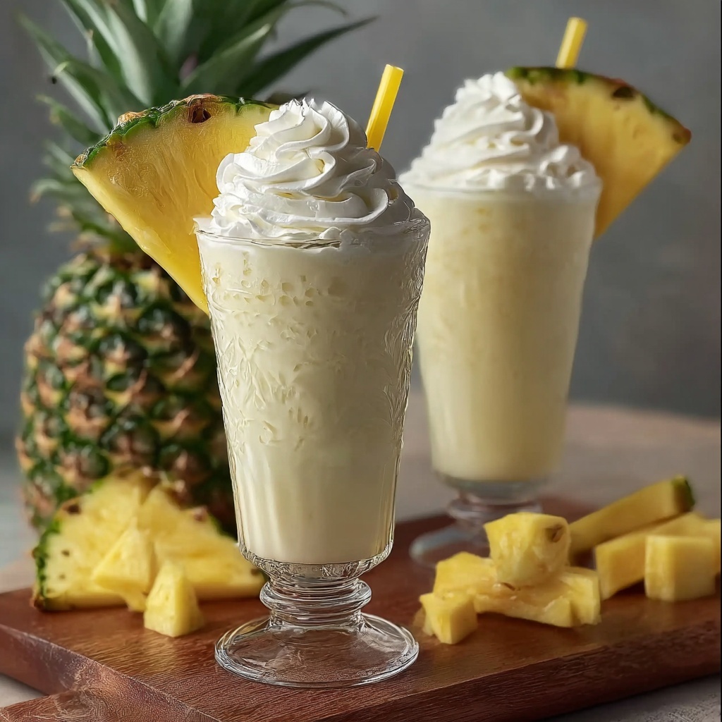 Pina Colada Milkshakes Recipe - Recipe Image