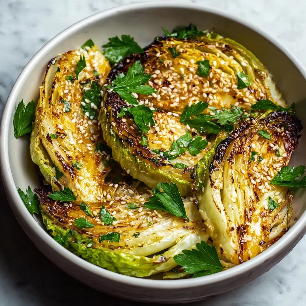 Miso Butter Roasted Cabbage Wedges Recipe - Recipe Image