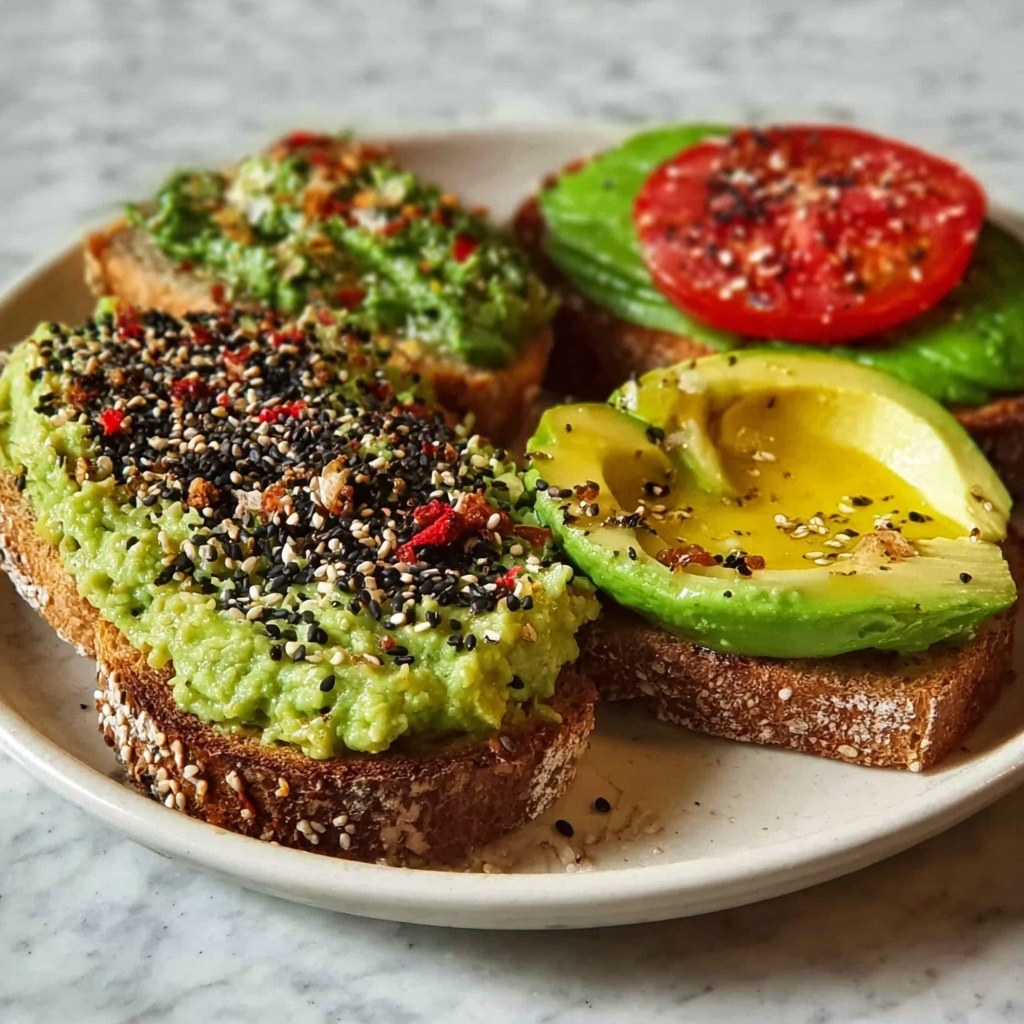 Creamy Ripe Avocado Toast with Optional Toppings Recipe - Recipe Image