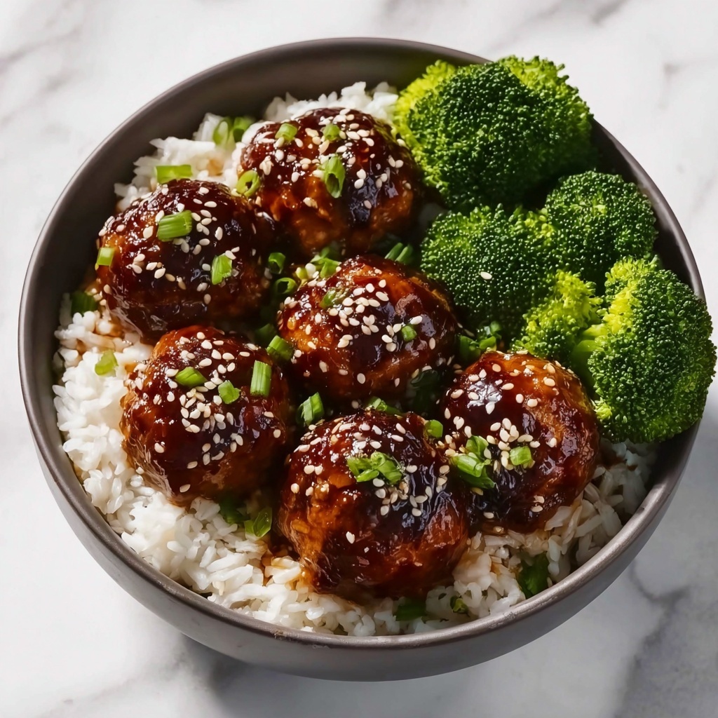 Asian Chicken Meatballs with Honey Soy Glaze Recipe - Recipe Image