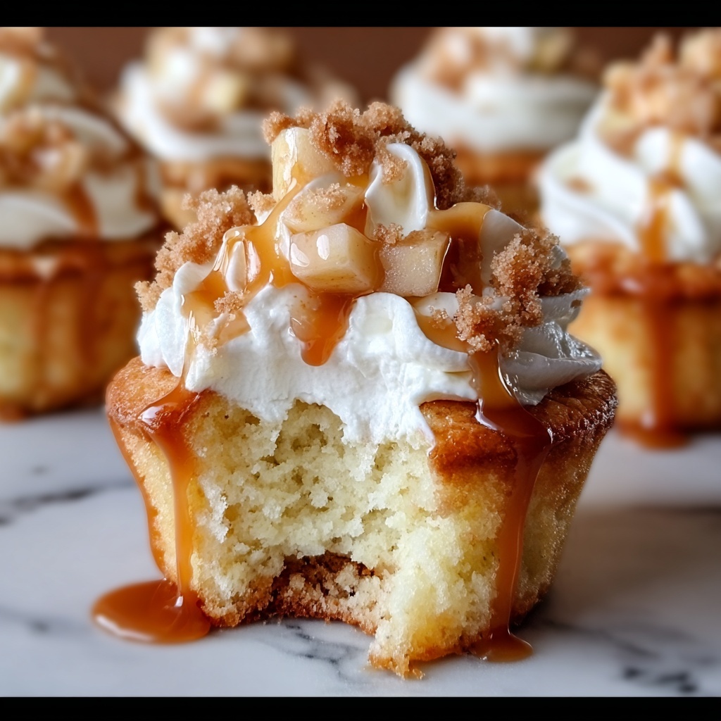 Apple Pie Cupcakes with Pecan Crumble Recipe - Recipe Image