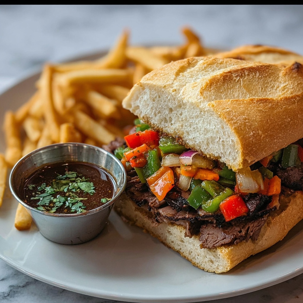 Homemade Chicago Italian Beef Sandwich Recipe - Recipe Image