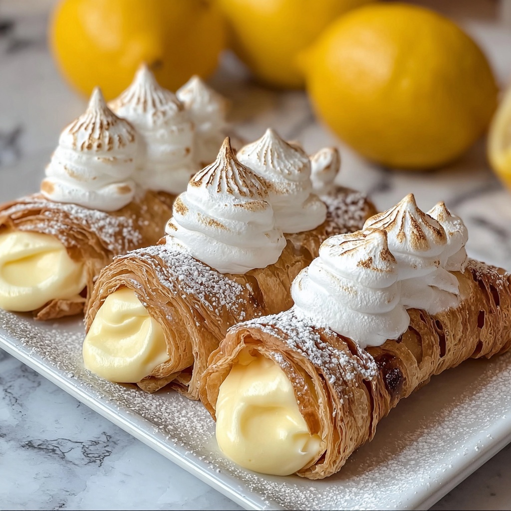 Lemon Meringue Pie Cannoli Recipe - Recipe Image