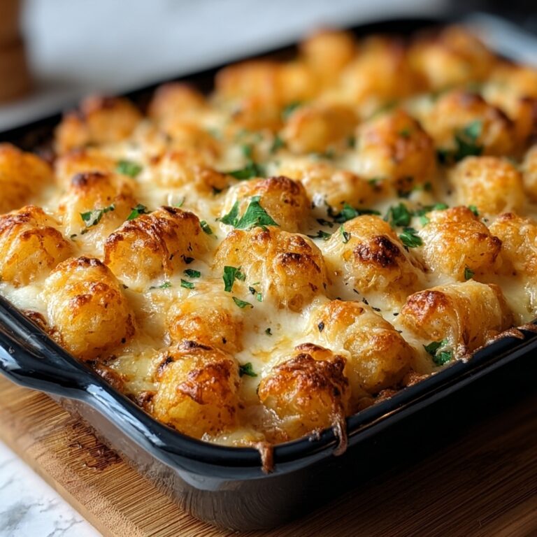 Chicken Alfredo Tater Tot Casserole Recipe
