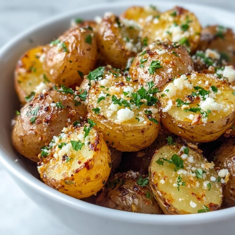 Roasted Garlic Butter Parmesan Potatoes Recipe