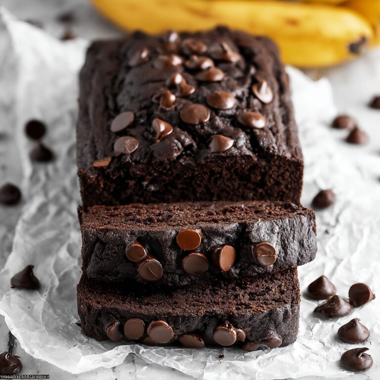 Healthy Chocolate Banana Bread Recipe