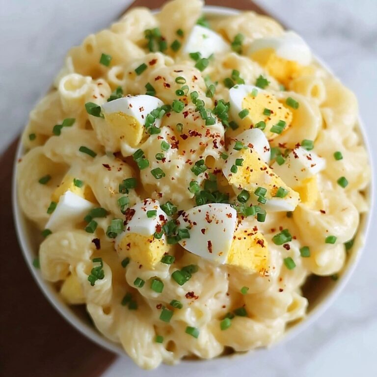 Creamy Deviled Egg Macaroni Salad Recipe