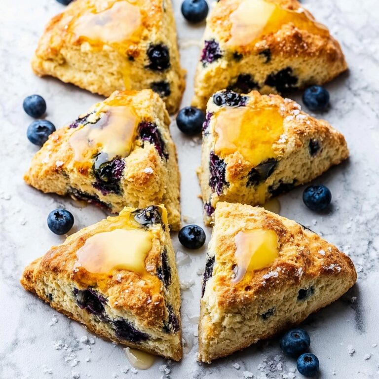 Lemon Blueberry Scones with Lemon Glaze Recipe