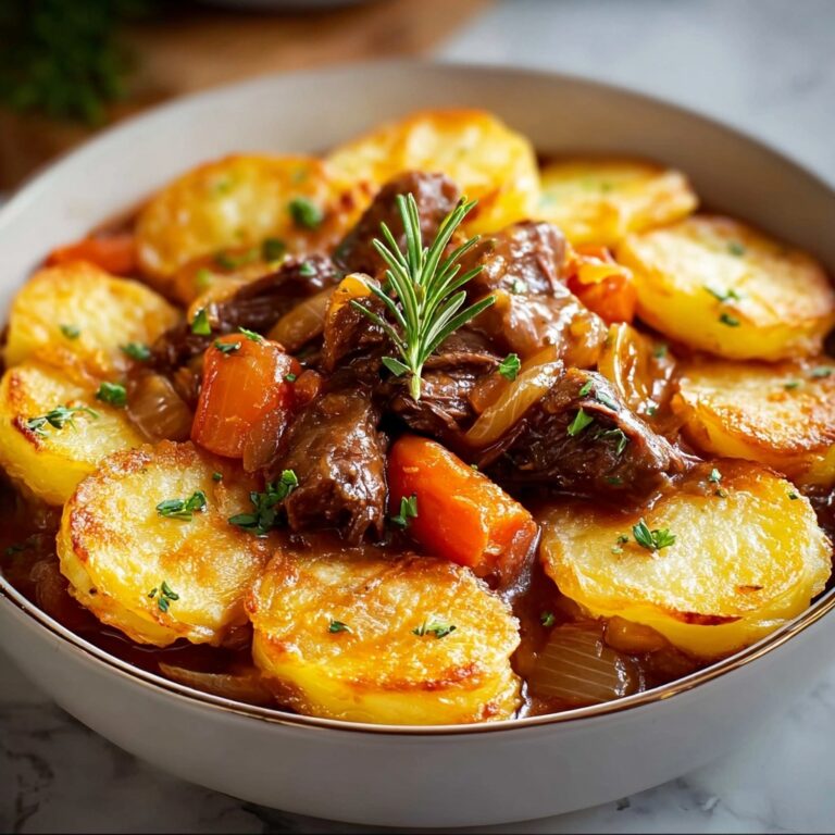 Beef Stew with Potato Topping Recipe