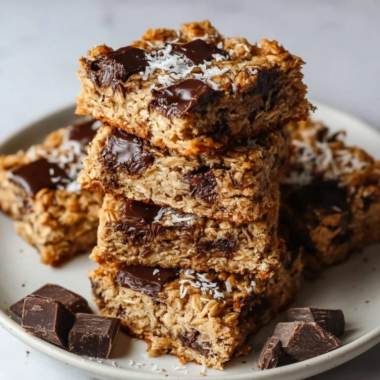 Healthy Chocolate Chip Oatmeal Bars Recipe