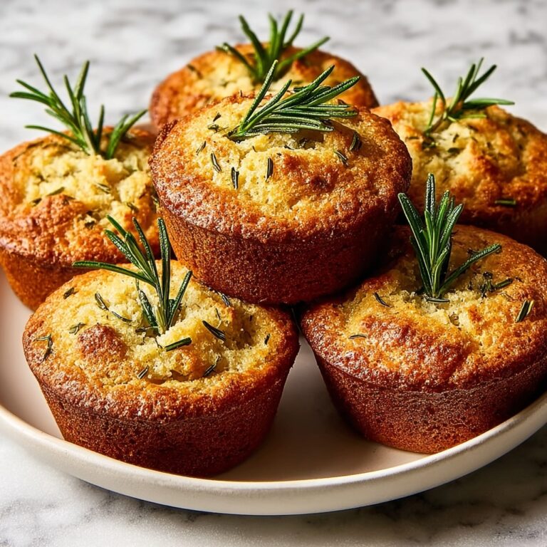Garlic Rosemary Focaccia Muffins Recipe