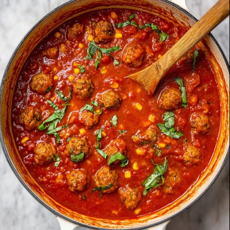 Hearty Meatball Soup with Pasta and Parmesan Recipe