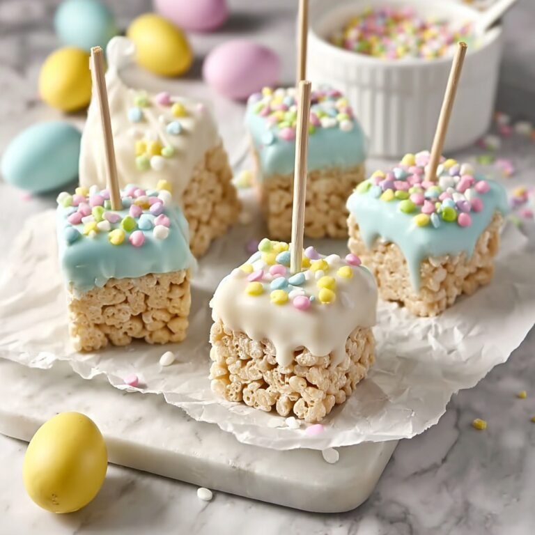 Chocolate-Dipped Easter Rice Krispie Treats Recipe