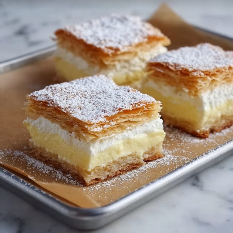 Vanilla Custard Cream Squares Recipe