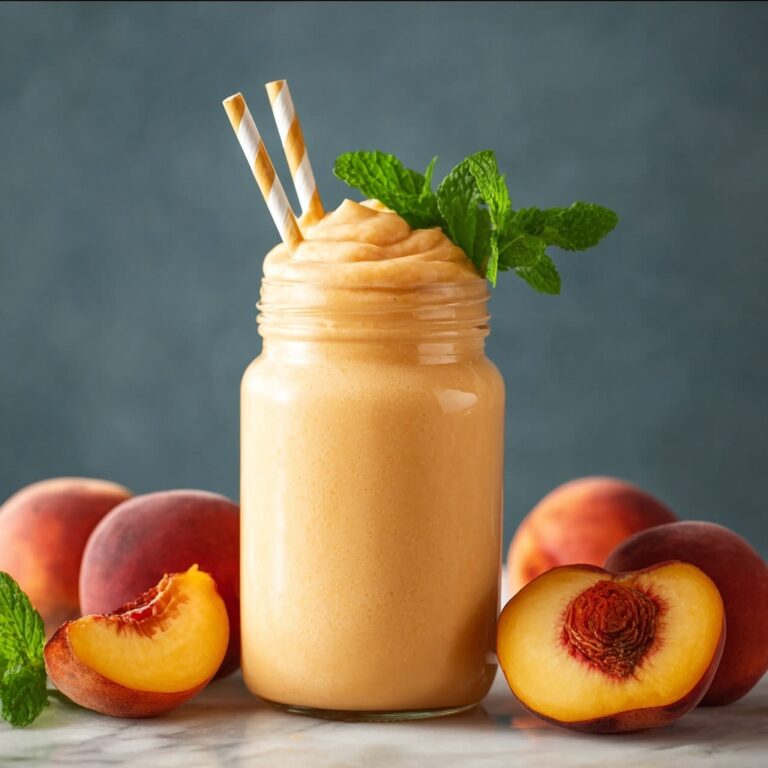 Peach Milkshake Recipe