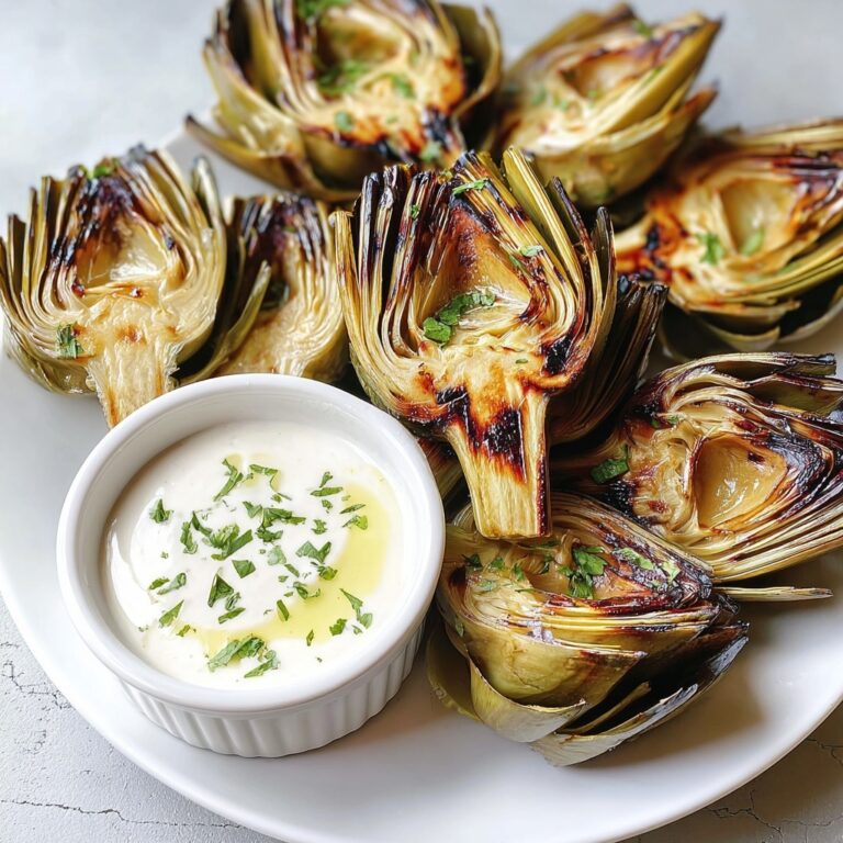 Grilled Artichokes with Garlic Aioli Recipe
