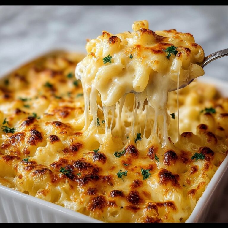 Three-Cheese Baked Macaroni Recipe