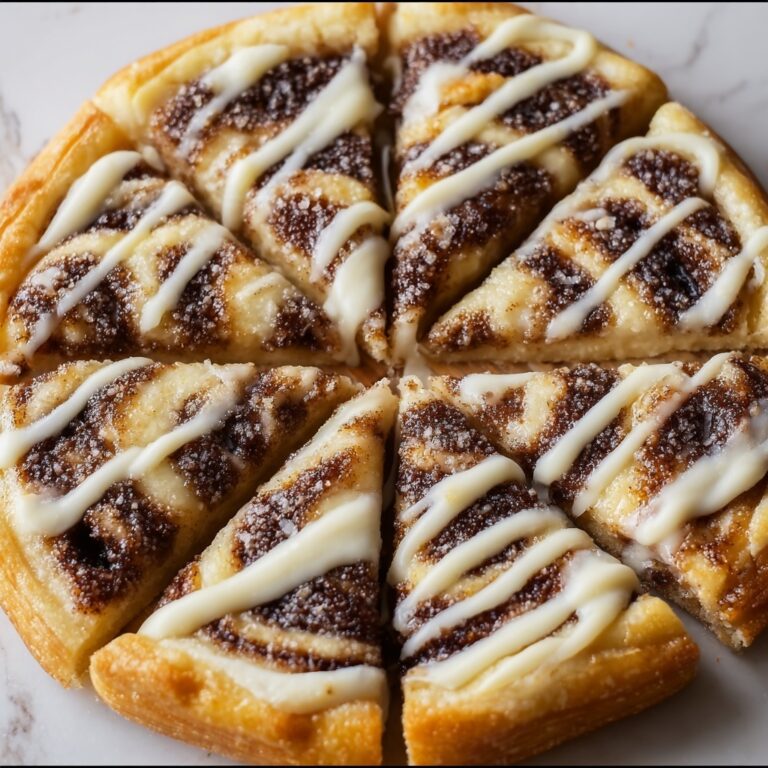 Cinnamon-Sugar Pizza Made with Crescent Rolls Recipe