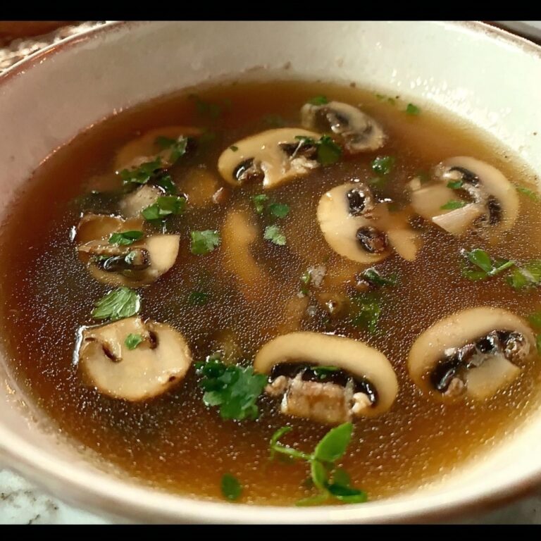 Japanese Clear Mushroom Soup Recipe