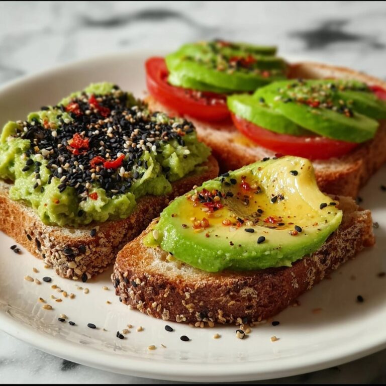 Creamy Ripe Avocado Toast with Optional Toppings Recipe