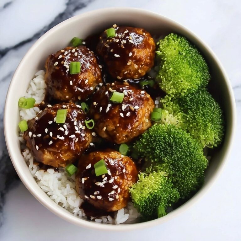 Asian Chicken Meatballs with Honey Soy Glaze Recipe
