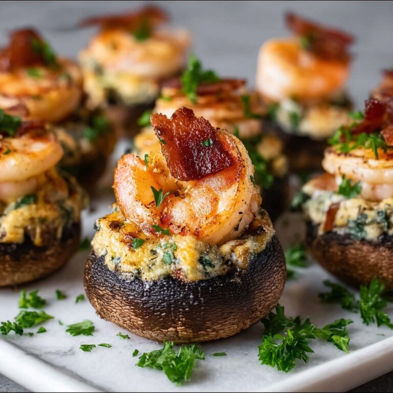 Creamy Shrimp Stuffed Mushrooms Recipe