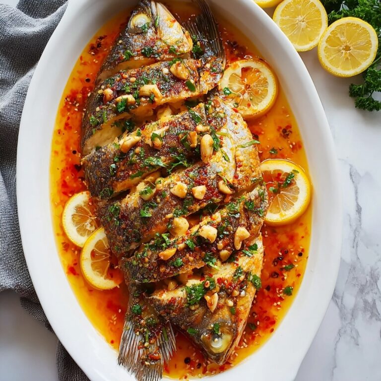 Baked Red Snapper with Garlic and Herbs Recipe