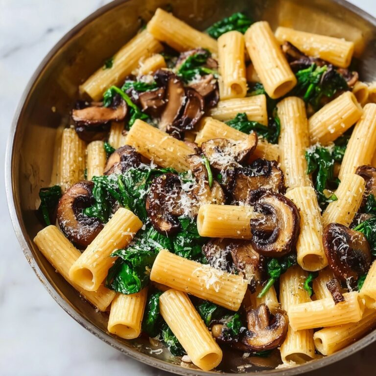 Spinach Mushroom Pasta Recipe