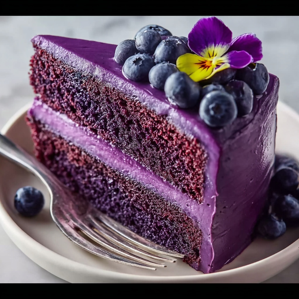 Purple Velvet Cake Recipe - Recipe Image