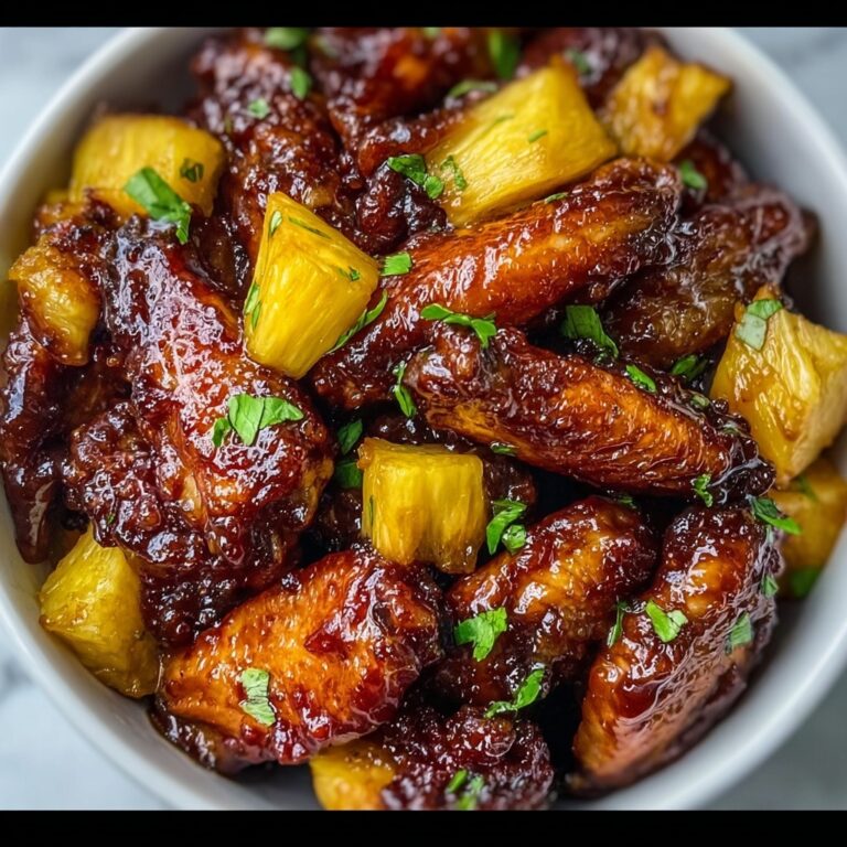 Pineapple Glazed Crispy Chicken Wings Recipe