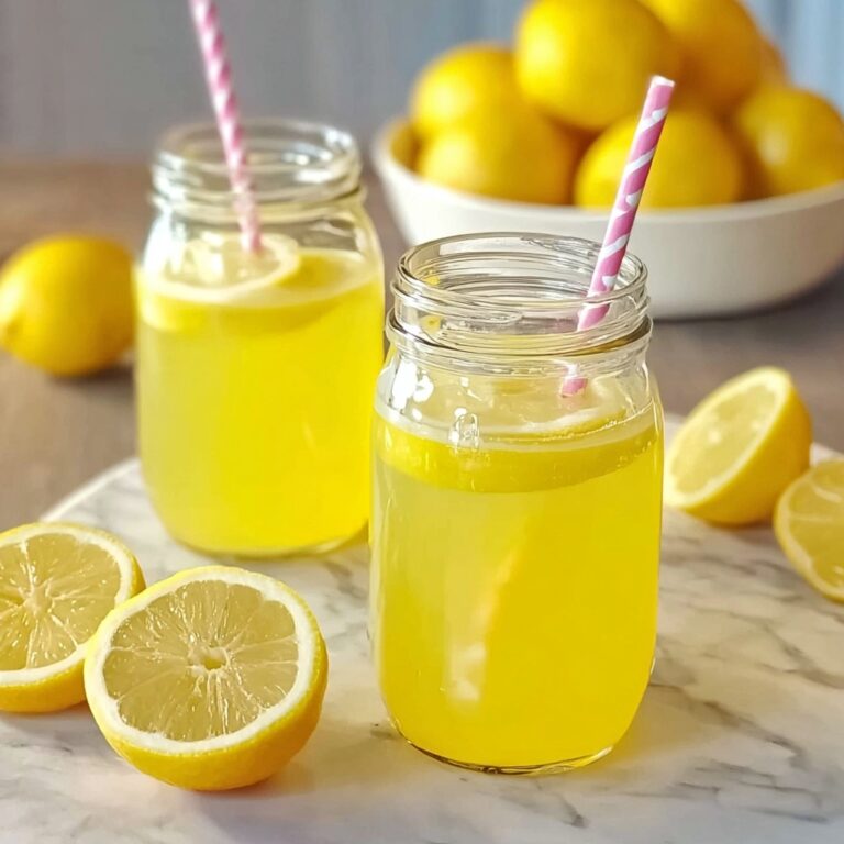 Lemonade Punch with Fresh Mint and Sparkling Water Recipe