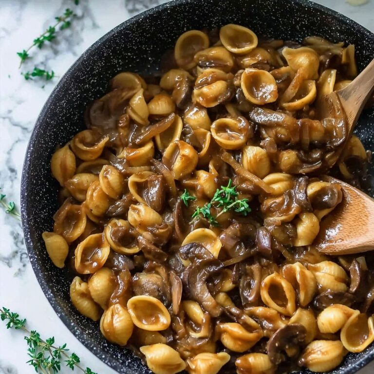 One Pot French Onion Pasta Recipe