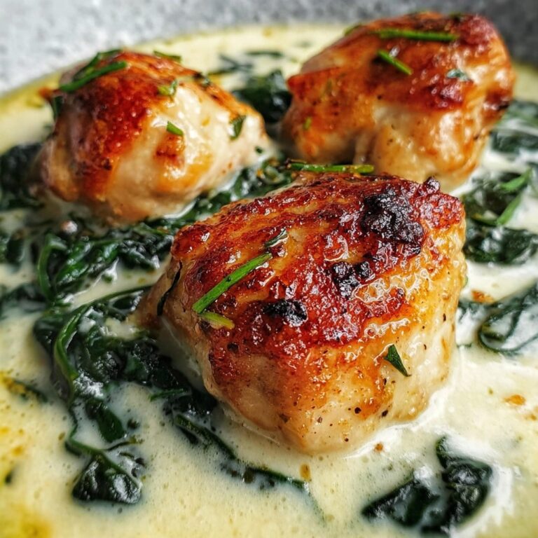 Creamy Chicken with Spinach Dinner Recipe