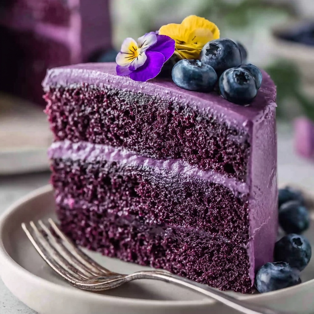 Purple Velvet Cake Recipe - Recipe Image