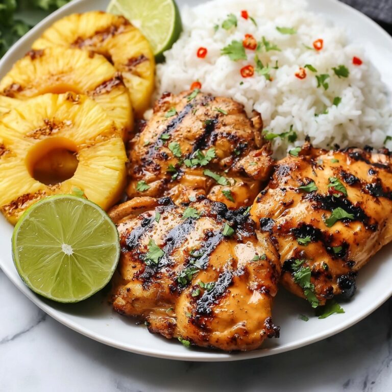 Grilled Aloha Chicken and Pineapple Recipe