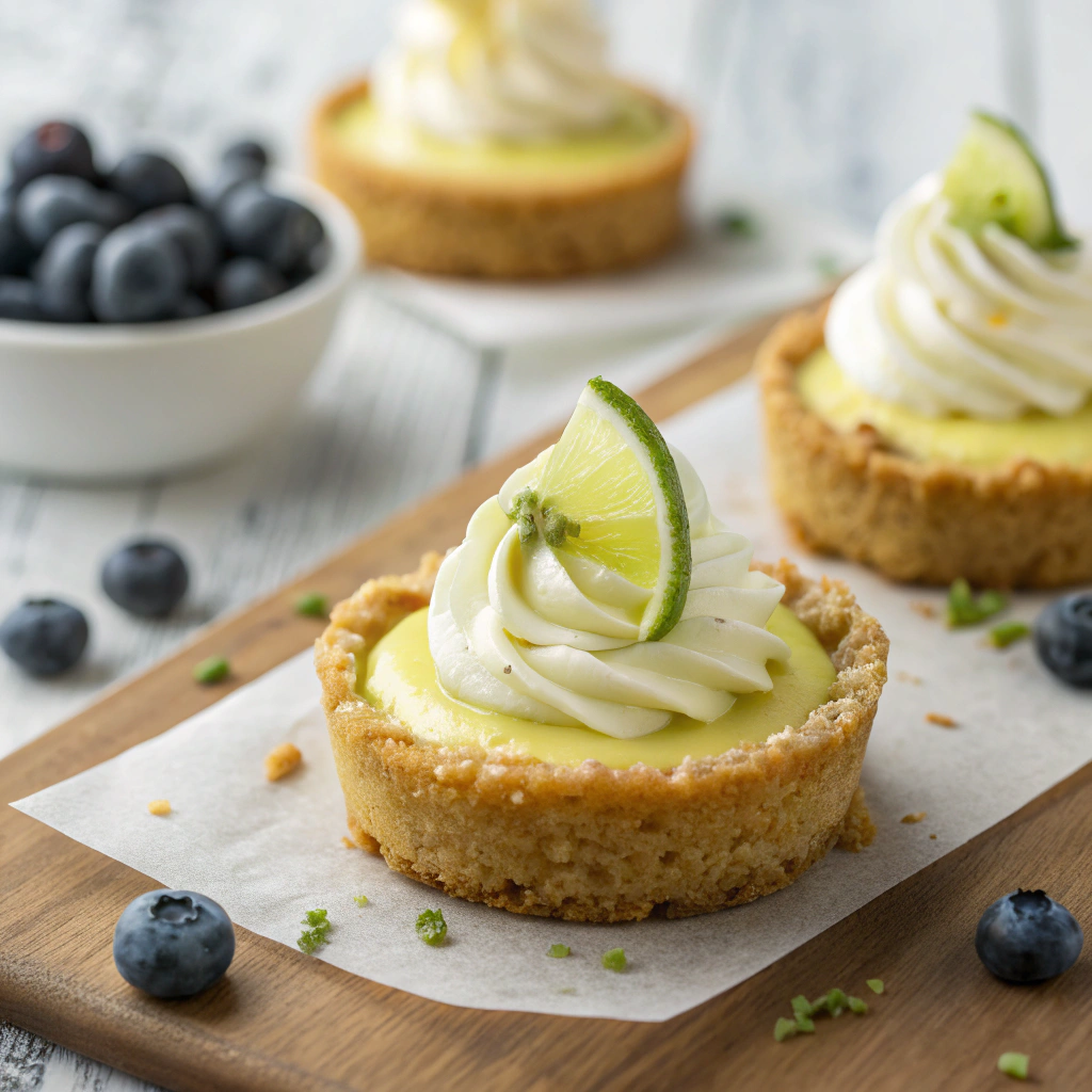 Zesty Key Lime Cheesecake Cookie Cups Recipe - Recipe Image