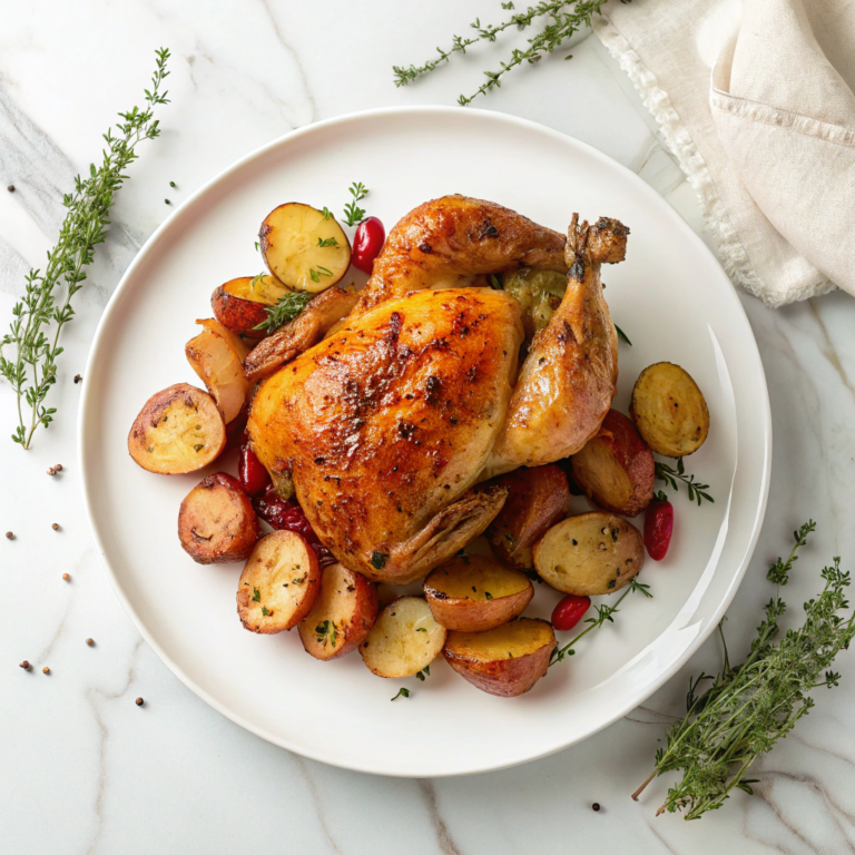 Lemon Greek Chicken and Potatoes Recipe