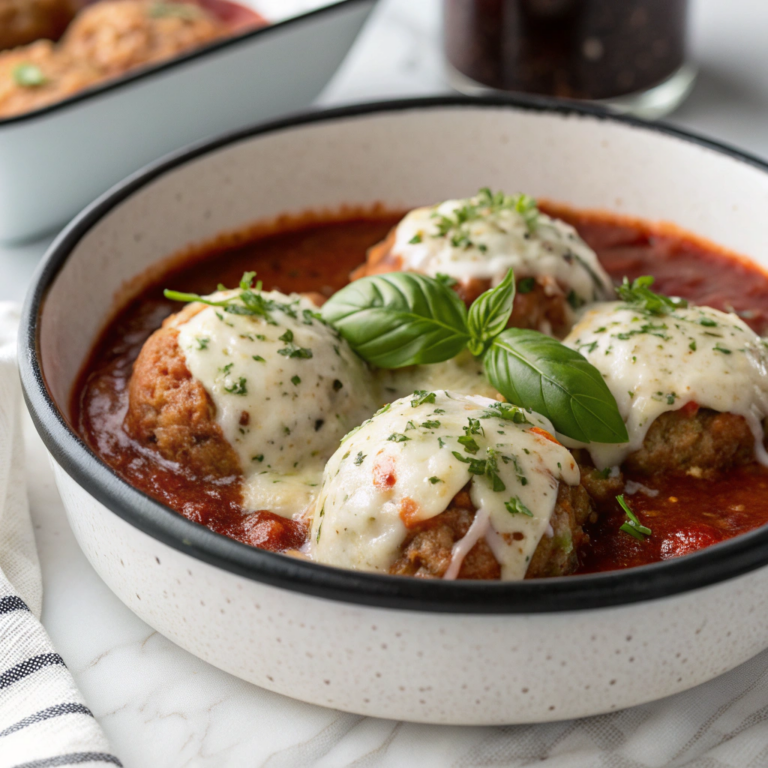 Chicken Parm Meatballs Recipe