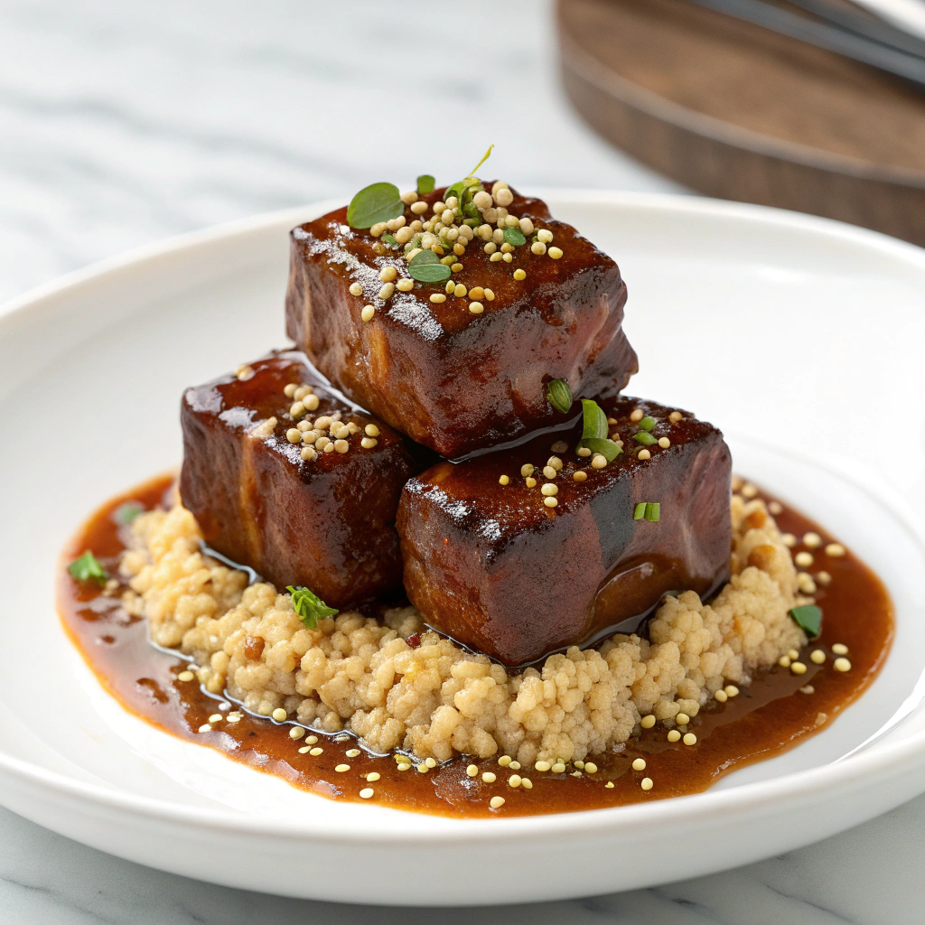 Carolina Mustard BBQ Sauce Instant Pot Beef Short Ribs Recipe - Recipe Image