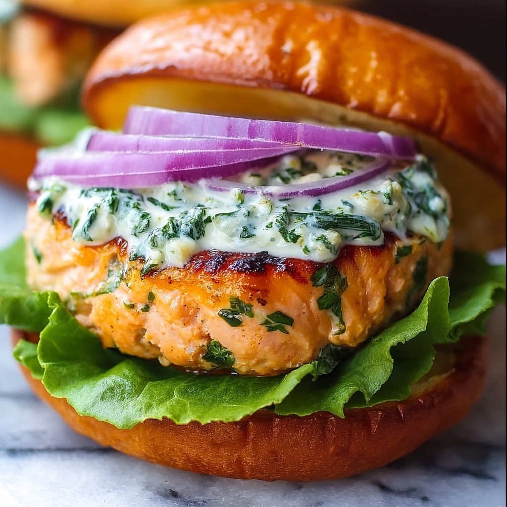 Salmon Burgers with Basil Mayo Recipe - Recipe Image