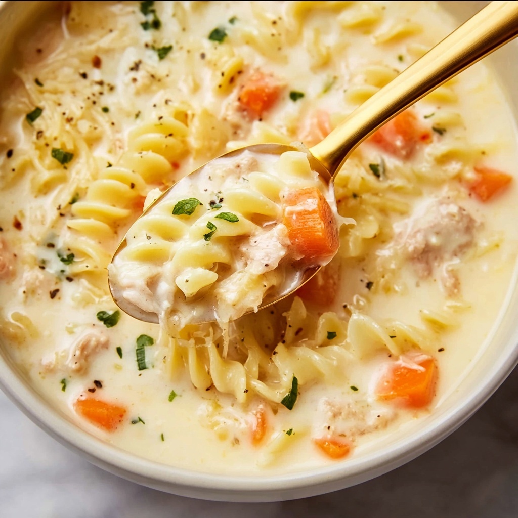 Creamy Chicken Noodle Soup Recipe - Recipe Image