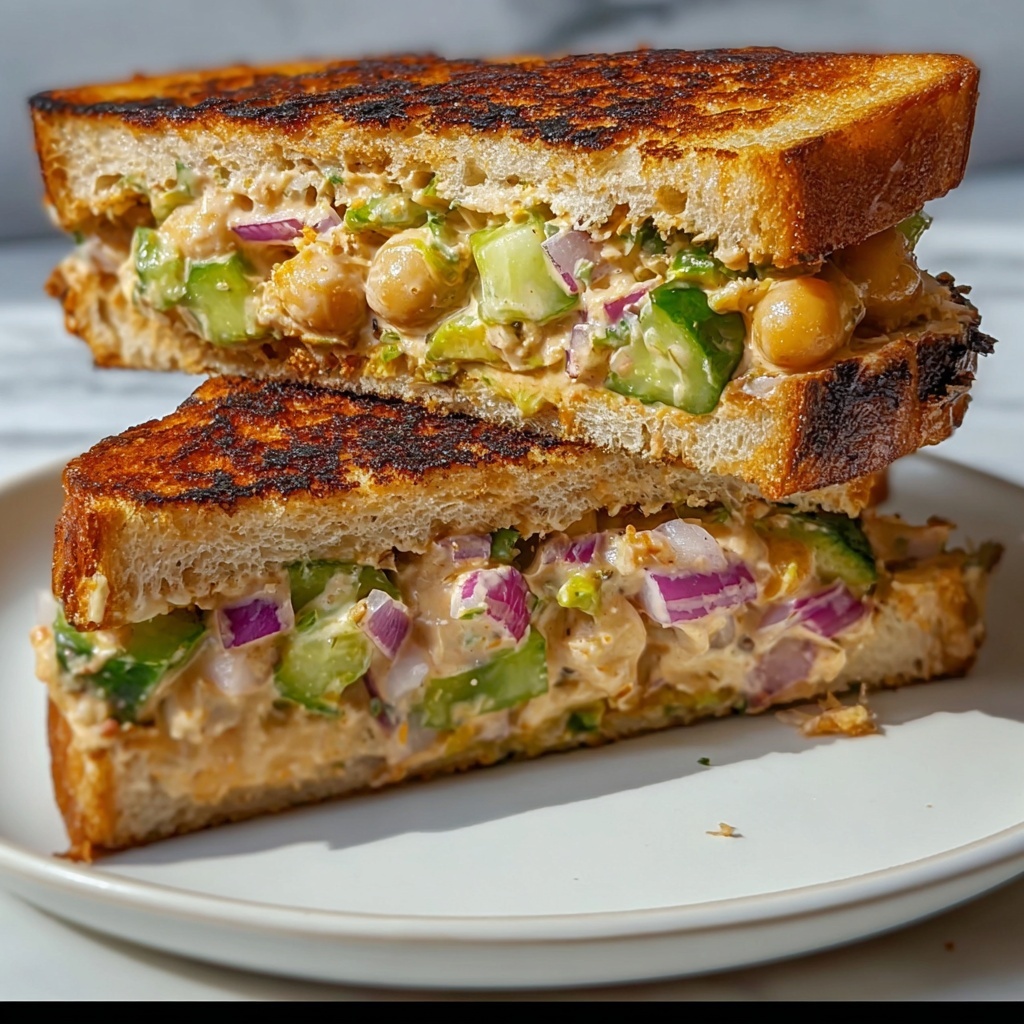 Irresistible Chickpea Salad Melts Recipe - Recipe Image