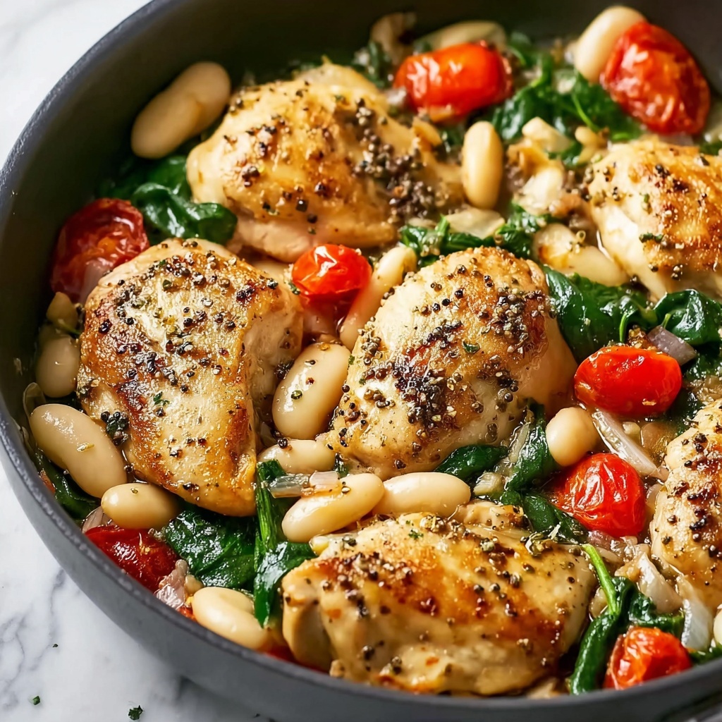 Herbed Chicken with Cannellini Beans Recipe - Recipe Image