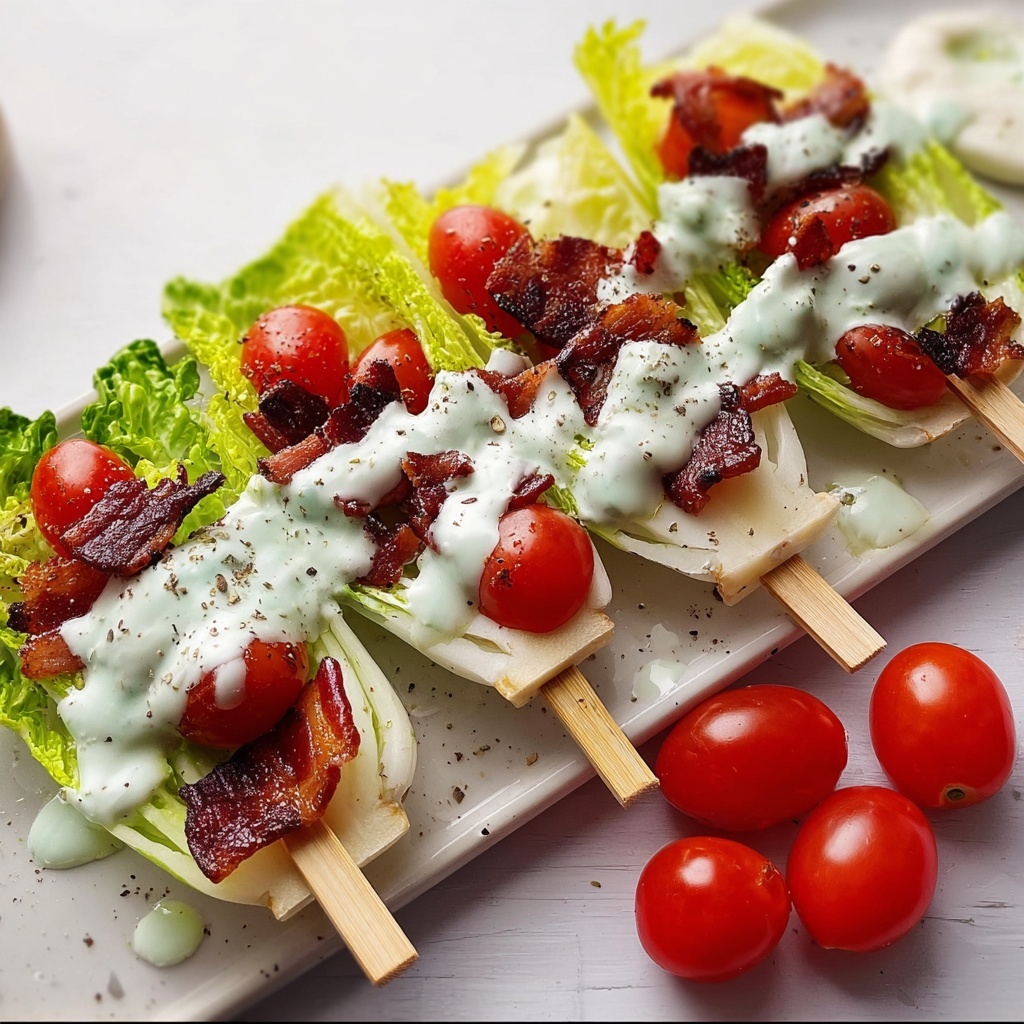 Wedge Salad Skewers Recipe - Recipe Image