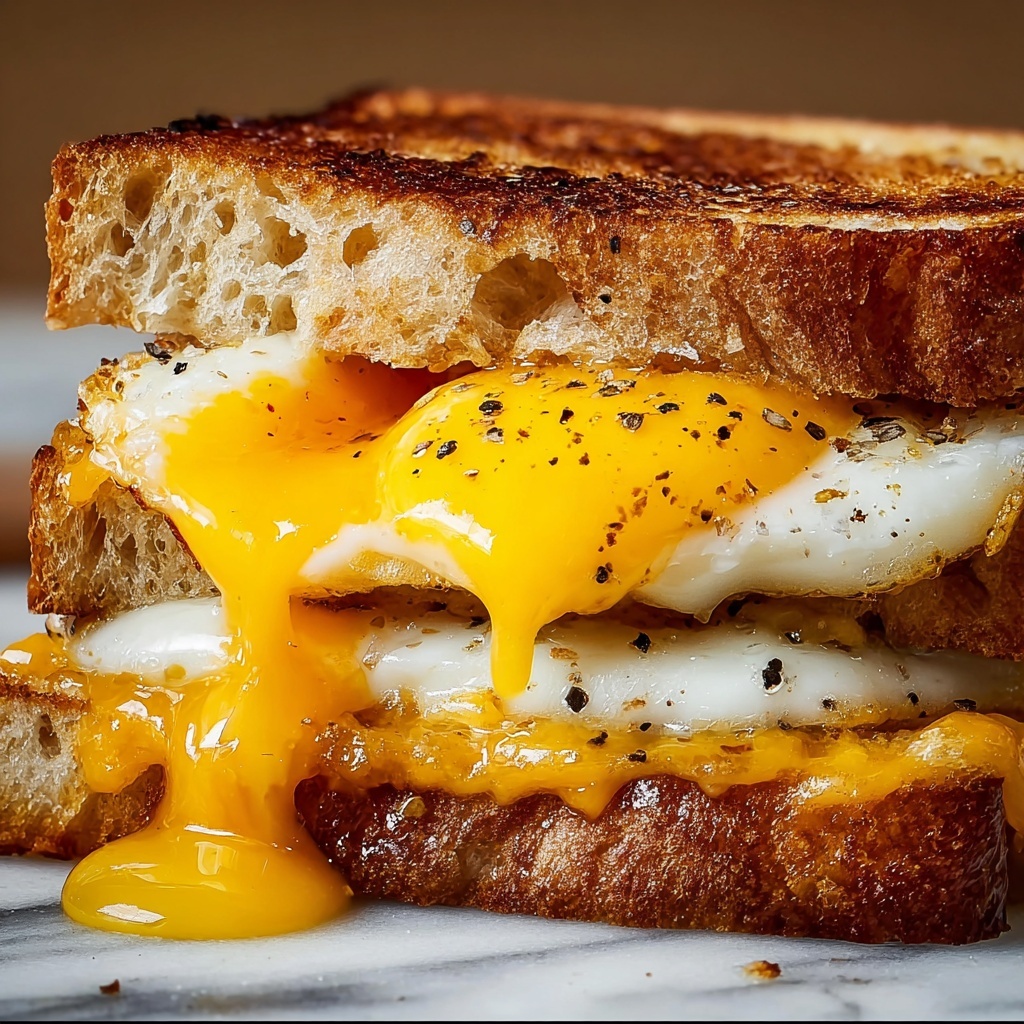 Breakfast Grilled Cheese with Eggs Recipe - Recipe Image
